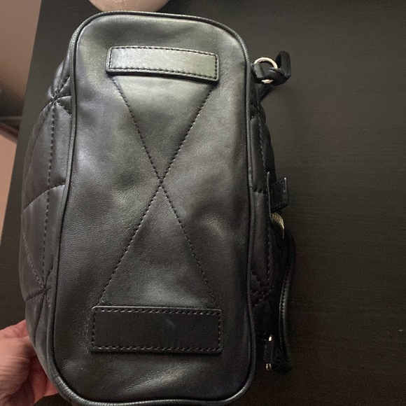 Drawstring soft leather backpack purse - Picture 5 of 9